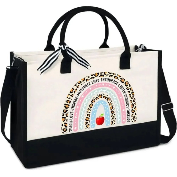 Teacher canvas tote bag - Picture 1 of 5